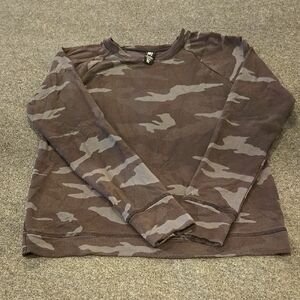 Camo Print Sweatshirt